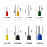 800PCS Wire Ferrules, Insulated Ferrule Crimp Pin Terminal Kit for Electrical Projects, AWG 24-10, 8 Sizes In Australia - Darrahopens