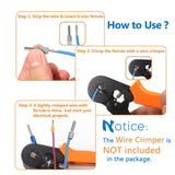800PCS Wire Ferrules, Insulated Ferrule Crimp Pin Terminal Kit for Electrical Projects, AWG 24-10, 8 Sizes In Australia - Darrahopens