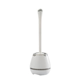 Toilet Brush and Holder , Toilet Brush with Ventilated Holder, Toilet Bowl Brush with Long and Large Handle for Bathroom