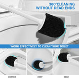 Toilet Brush and Holder , Toilet Brush with Ventilated Holder, Toilet Bowl Brush with Long and Large Handle for Bathroom In Australia - Darrahopens