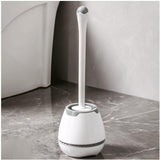Toilet Brush and Holder , Toilet Brush with Ventilated Holder, Toilet Bowl Brush with Long and Large Handle for Bathroom