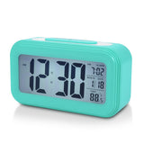 Digital Alarm Clock with Indoor Temperature,for Bedrooms Heavy Sleepers Kids Travel Bathroom Desk Smart Clock