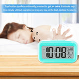 Digital Alarm Clock with Indoor Temperature,for Bedrooms Heavy Sleepers Kids Travel Bathroom Desk Smart Clock