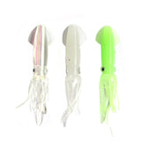 3PCS Luminous Octopus Soft Lure - Glow in The Dark Artificial Fishing Bait with 3D Fishing Eyes and Curly Tentacles