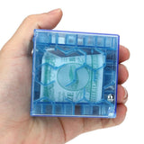 Money Maze Puzzle Box, Money Maze Box for Cash Funny Maze Money Box Blue Translucent Money Box for Cash Gift Money