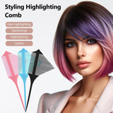 3-Pack Hair Styling Comb Set, Professional Anti-Static Hairdressing Tips Comb, Split Teeth Design for Combing and Dyeing In Australia - Darrahopens