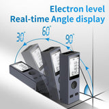 Mini Distance Measurement Tool, 98.42Ft/30M, ±2mm Accuracy, M/in/Ft Unit Switching, Distance/Area Durable Easy to Use