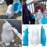 3 pcs Penguin Snowball Maker Toys, Penguin Snow Mold and Sand Mold, Outdoor Winter Play Snow Toys for Kids Snowball