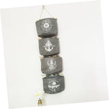 4 Pcs Storage Bag Cotton Linen Hanging Bag Mini Hanging Bag Wall Hanging Pouch Kitchen Wall Organizer Door Back Organizer