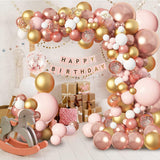 134 pcsRose Gold Balloons Garland Arch Kit, Rose Gold Pink White Confetti Balloons for Women Girls Princess Engagement Bridal In Australia - Darrahopens