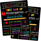 12 x 10 Inch Double Sided 1st Day of School Board Sign Reusable Wood Chalk Board for Kids Back to School Supplies In Australia - Darrahopens