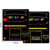 12 x 10 Inch Double Sided 1st Day of School Board Sign Reusable Wood Chalk Board for Kids Back to School Supplies In Australia - Darrahopens