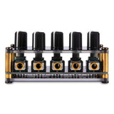 Audio Mixer, 4 Input 1 Output Mini Low Noise Sound Board Console Portable Passive Stereo Audio Mixer Mini Stereo Live Studio