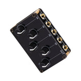 Audio Mixer, 4 Input 1 Output Mini Low Noise Sound Board Console Portable Passive Stereo Audio Mixer Mini Stereo Live Studio