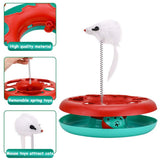 Cat Toys, Cat Toys for Indoor Cats,Interactive Kitten Toys Roller Tracks with Catnip Spring Pet Toy with Exercise Balls Mouse In Australia - Darrahopens