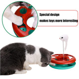 Cat Toys, Cat Toys for Indoor Cats,Interactive Kitten Toys Roller Tracks with Catnip Spring Pet Toy with Exercise Balls Mouse