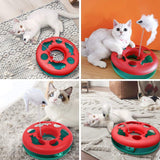 Cat Toys, Cat Toys for Indoor Cats,Interactive Kitten Toys Roller Tracks with Catnip Spring Pet Toy with Exercise Balls Mouse