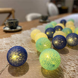 20 Cotton Ball String Fairy Lights Kids Bedroom,Home,Decor,Boys Girls Plug in Light ，Cotton Ball LEDs String Lights Fairy Lights In Australia - Darrahopens