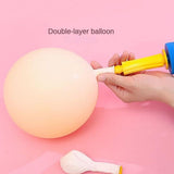 Hand Air Pump Hand Balloon Pump Portable Balloon Pump Balloon Hand Pump Hopper Ballon Pump Inflator Blower Blue