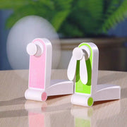 2 pcs Personal Handheld Fan, Mini Portable Pocket Fan, Little Folding Fans USB Rechargeable for Woman Girls Makeup Outdoor Travel