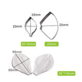 2 pcs Floral Veining Molds and Fondant Cutters Gumpaste Daffodil Making Tools Set for Decorating Cakes