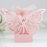 50PCS Butterfly-Pattern Paper Cut Carton Wedding Favor Sugar Chocolate Boxes Wedding Decoration for Wedding Birthday In Australia - Darrahopens