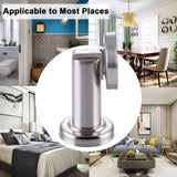 Magnetic Door Stopper, Angle Simple Metal Doorstop Wall Or Floor Mount Heavy Duty Door Holder with Magnet Metal Wood