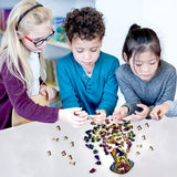 Wooden Puzzles for Adults,Wooden Animals Shaped Puzzles,Unique Shaped Jigsaw Puzzles,Magic Wooden Jigsaw Puzzles