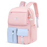 Kids Backpack for Girls School Bag for Elementary School Large Lightweight Bookbag Girls Backpack, Bookbag Pink Blue