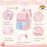 Kids Backpack for Girls School Bag for Elementary School Large Lightweight Bookbag Girls Backpack, Bookbag Pink Blue