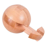 Handmade Wooden Puzzle Magic Ball Brain Teasers Toy Big Wooden Ball Lock Logic Puzzle Intelligence Game Sphere
