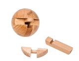 Handmade Wooden Puzzle Magic Ball Brain Teasers Toy Big Wooden Ball Lock Logic Puzzle Intelligence Game Sphere