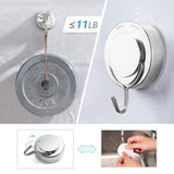 Suction Cup Hooks, Silver Twist Suction Cups with Metal Hooks Removable Heavy Duty Window Glass Door Suction - 2 Pcs In Australia - Darrahopens