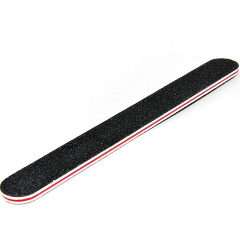 Nail File 5 PCS Professional Double Sided Grit Nail Files Emery Board Black Manicure Pedicure Tool and Nail Buffering Files