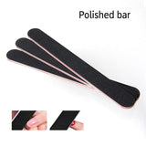 Nail File 5 PCS Professional Double Sided Grit Nail Files Emery Board Black Manicure Pedicure Tool and Nail Buffering Files