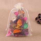 100pcs 5X7 Inches White Organza Bags Christmas Drawstring Pouches Party Wedding Favor Bags Goodie bags(White)