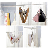 360 4 Claw Hanger Clothes Hanger Bag Hanging Rack Shoe Drying Hanger Scarf Hanger Necktie Organizer Clothes Hooks