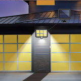 Solar Motion Sensor Light with Separate Panel,3 Lighting Modes,120 Bright COB LED,Cable,Waterproof Solar Powered
