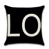 Valentines Day Pillow Covers 18x18 Set of 2 Valentines Day Decor for Home Black and White Love Pillows Decorative Throw In Australia - Darrahopens