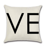 Valentines Day Pillow Covers 18x18 Set of 2 Valentines Day Decor for Home Black and White Love Pillows Decorative Throw
