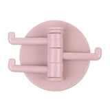 2 pcs Wall Hooks for Hanging Adhesive Bathroom Kitchen Hooks Desk 3 Rotatable Arms Round Sticky Hooks