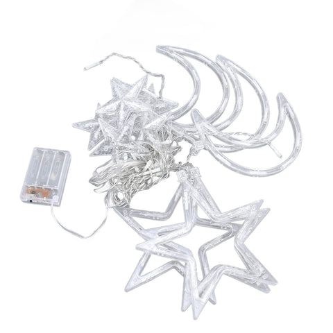 LEDs Curtain Lights, Fairy String Lights Moons and Stars LED Night Light for Home Decoration Party Star Moon Ramadan String Lights In Australia - Darrahopens