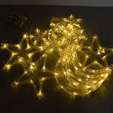 LEDs Curtain Lights, Fairy String Lights Moons and Stars LED Night Light for Home Decoration Party Star Moon Ramadan String Lights