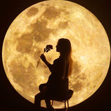 Moon Lamp Projector Night Light, 360° Rotatable Moon Lamp USB Powered Lighting with Bracket,Mood Light Photography Romantic In Australia - Darrahopens