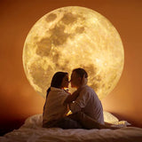 Moon Lamp Projector Night Light, 360° Rotatable Moon Lamp USB Powered Lighting with Bracket,Mood Light Photography Romantic