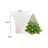 3D Christmas Candle Molds - 4-Pack Reusable Christmas Tree Silicone Molds for Candle Making, Resin Casting, Jesmonite, Plaster