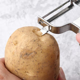 Vegetable Peeler Stainless Steel for Kitchen - Y Peeler Safe to Use, Veggie Potato Fruit Carrot Cucumber Peeler, Easy to Peel