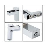 2 Pcs Adjustable Wood/Glass Floating Shelf Brackets Wall Mount, Solid Metal 90 Degree Right Angle Adjustable Wood Glass Shelf