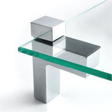2 Pcs Adjustable Wood/Glass Floating Shelf Brackets Wall Mount, Solid Metal 90 Degree Right Angle Adjustable Wood Glass Shelf