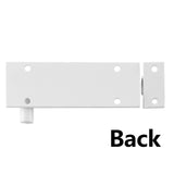 2Pcs 3 Inch White Solid Aluminium Slide Bolt Latch, Mini Door Barrel Bolts Latches, Solid Aluminium Thickened Security